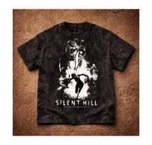 Silent Hill Inspired Acid Wash T-Shirt, Horror Game Graphic Tee, Dark Streetwear 2XL