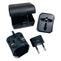 Multiple Country Chargers Adapters 3PC Universal Compatibility ABS Construction Easy Carry Design juoda