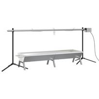 vidaXL Stainless Steel Automatic BBQ Grill and Tray Set