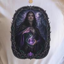 Morgan Le Fay Shirt | Arcane Sorceress Apparel | Dark Fantasy Clothing L