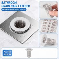 Plastic Hair Catcher for Bathroom - -Clog Sink Shower Floor Filter one size sidabras