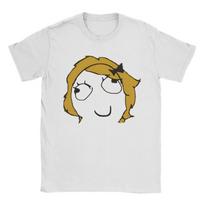 Derpina Rage Guy Funny T-Shirt Men  Awesome Cotton Tees Round Collar Short Sleeve T Shirts Party Tops XS