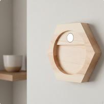 Wooden Honeycomb Award Display Rack DIY Modular Hexagon Medal Hanger Easy to Install Wall Organizer