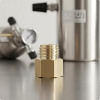 CO2 Fitting Adapter High Pressure Carbonated Beverage Maker Compact Size