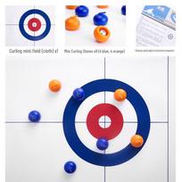 Kansoon Ice Curling Board Game Set blue