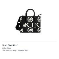 MICHAEL KORS Mirella Leather Tote Bag, Shopping Bag, Handbag, Shoulder Bag, Crossbody Bag Small Womens Black 35F3G7ZC5L-BLACK One Size 1 juoda