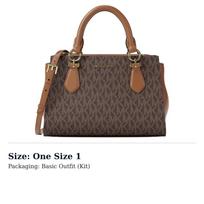 MICHAEL KORS Marilyn drobės rankinė maža moteriška ruda 35F5G6AM1B-BROWN One Size 1 ruda