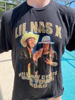 Lil Nas X Billy Ray Cyrus Old Town Road Black T  XL Mens Unisex T-Shirt L