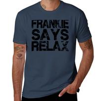 Frankie Says Relax Distressed TShirt Utility Casual Work TShirt S