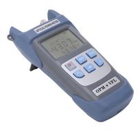 Fiber Optic Power Meter 1MW 7 Wavelength Accurate Optical Power Tester with Light for Communication Engineering ABS