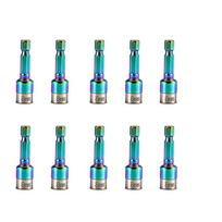 10Pcs Non Magnetic Impact Socket  Bits 8mm Nut Screwdriver Driver Sleeve Wrench  Wrench Tool spalvota