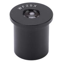 Microscope Lens WF25X Biological Wide Angle Eyepiece Microscope Wide Field Eyepiece Lens Aluminum alloy+optical glass