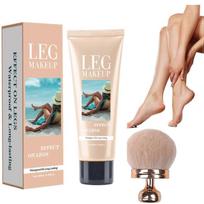 Leg & Body Makeup Foundation with Brush, Waterproof Leg Makeup for Varicose Veins, No Transfer Cover Up Body Foundation less