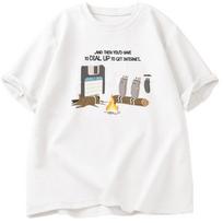 Retro Floppy Disk Dial Up Internet Funny T-shirt M