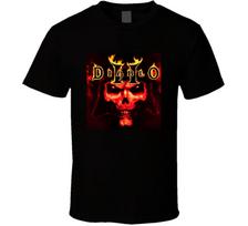 Naujas Diablo 2 žaidimo plakatas Blizzard Juodi marškinėliai Dydis S- 2XL XL black