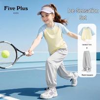 FivePlus Girls' Color-Block Sporty Two-Piece Set 130