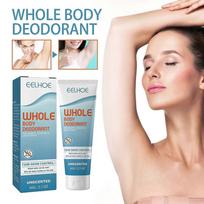 2pcs Invisible Cream Tube Deodorant 60g - Whole Body Deodorant for Arm, Pits and Private -Hypoallergenic, Safe for Sensitive Skin