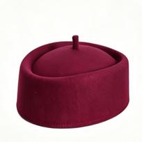Cultural Ethnic Prayer Caps Fashion Beret Hat Wedding Eid Prayer Hats  Outdoor Working tamsiai raudona spalva