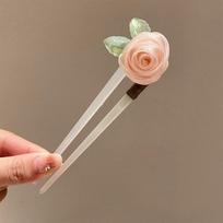 Hair Sticks for Buns Chinese Style Hair Stick Flower Hanfu Headwear U Shape Hairpin  Women style 6