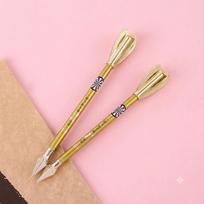 10 pcs Dart Shape Creative Gel Pen 0.5mm Black Ink Signature Pen Cool Novelty Student Gift Stationery (Gold,0.5mm)