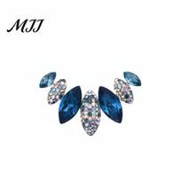 Bag Decoration Brooch Irregular Design Sparkling Rhinestones Anti-exposed Pin Sweaters Oxidation-proof Collars Hats Bags Coats Scarves Badge Versatile mėlyna