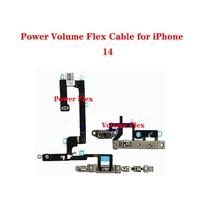 On Off Power Flex Cable with Metal For iPhone 14 Plus Pro Max Volume Switch Button Key Parts 14 Power Flex