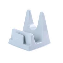 1PC lid rack, sitting cutting board rack, cutting board rack, plastic kitchen countertop storage rack, pot rack for cutting boards, large size nordic blue