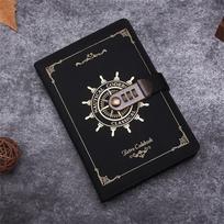 Vintage Password Journal - Black PU Leather 215x145mm