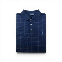 Seconde vie - Polo manches courtes Homme Marine - Bon état L