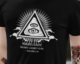Sci-Fi T-Shirt, 1984 shirt George Orwell Quote Occult Gothic Horror Shirts Vintage Tee Stephen King HP Lovecraft Book Science Fiction S