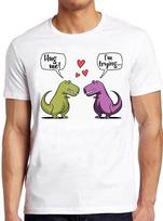 T-Rex Dinosaur Hug Me Lovers Valentines Day Meme Funny Gift Tee T Shirt M897 XXL