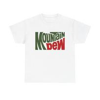 Mountain Dew Marškinėliai Senas Logotipas Retro Gaivusis Gėrimas Unisex Storo Medvilnės Marškinėlis XL gray