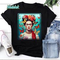 Frida Kahlo 4 Classic Vintage T-Shirt, Frida Kahlo Shirt, Feminist Shirt, Mexican Shirt, Strong Frida Kahlo Shirt M