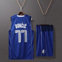 Basketball Clothes Kids Basketball Suit Tops + Pants Basketball Jerseys Suit Set 2XS tamsiai mėlyna spalva