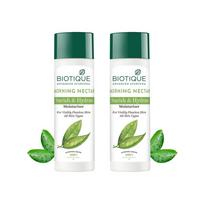 Biotique Morning Nectar Flawless Skin moisturizer for All Skin Types, 380ml (190ml x 2)