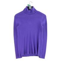 Women’s Purple Turtleneck Sweater L violetinė
