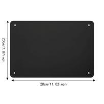 Nuotraukų laikiklis Magnetinė lentelė Metalo lentelė Reklaminė lenta Stalo puošmena Black - Horizontal black