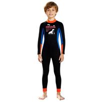 Kids 2.5mm Neoprene Full Wetsuit Diving Snorkeling Surfing Warmth Protection Boys Long Sleeve Child Small juoda