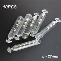PE Tube Attract Fish Shake Attract Tie Tying Sound Bar Fishing Rattles Insert Tube Baits DIY Tools L-10PCS