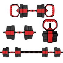 6-in-1 Dumbbell Set Dumbbell Set Dumbbells Barbells Adjustable 20 KG for Strength Training at Home 100 x 18 x 18 cm