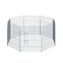 Free-Range Enclosure Puppy Playpen Puppy Fence Playpen Puppy Gate for Animals 8-Piece W63 x H76 cm 63 x 1 x 76 cm sidabras