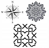 Szablon Malarski Tynkarski Mandala Beton Architektoniczny Tynk Dekoracyjny