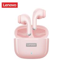 „Lenovo LP40 True Wireless Headphones BT 5.1 Mini“ ausinės, atsparios prakaitui sportinės ausinės su jutikliniu valdymu rožinė