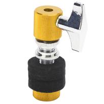 HiHat Clutch Jazz Drum Aluminum Alloy Cymbal Rack Holder Instrument Playing Accessories(Yellow ) geltona
