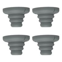 Set Of 4 Silicone Cushion Pads Silicone Shock Absorbers set for Wall & Furniture Protections Against Impacts & Scratches pilka