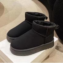New Thick-soled Snow Boots for Women, Fleece and Thickened Warm Bread Shoes, Cotton Shoes for Women 36 juoda