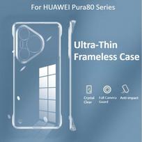 For Huawei Pura 80 70 Pro Pro+ Ultra Frameless PC Phone Case P60 P60Pro P60Art Transparent Ultra-thin Back Cover Shell Pura 80
