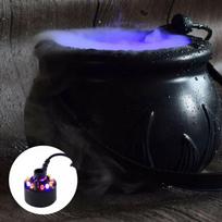 Halloween Party Decoration Witch With Light Pot Mist Plastic Bowl Decoration Candy Bucket Decoration One Size geltona