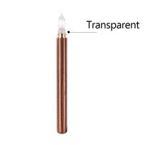 Vintage Design Glass Nib Dip Ink Pen Metallic Pen Cap Wooden Pen Barrel Nostalgic Experience Suitable Gift for Friends, Students, and Children CN