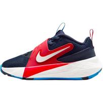 Nike Team Hustle D 12 Comfortable Fit Durable Breathable Low Top Basketball Shoes Kids sneaker Navy-Blue HF6280-401 35
